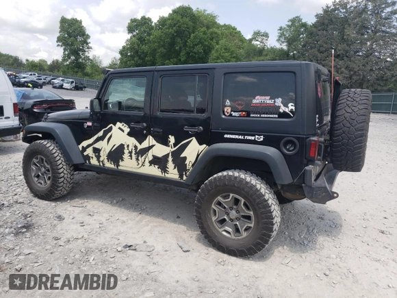 2014 Jeep Wrangler Unlimited Rubicon with VIN 1C4BJWFGXEL291187, listed as a Copart auction lot 54897675 with 227,478 mi miles and Salvage title. Bid and sale history available at DreamBid. Image 2.