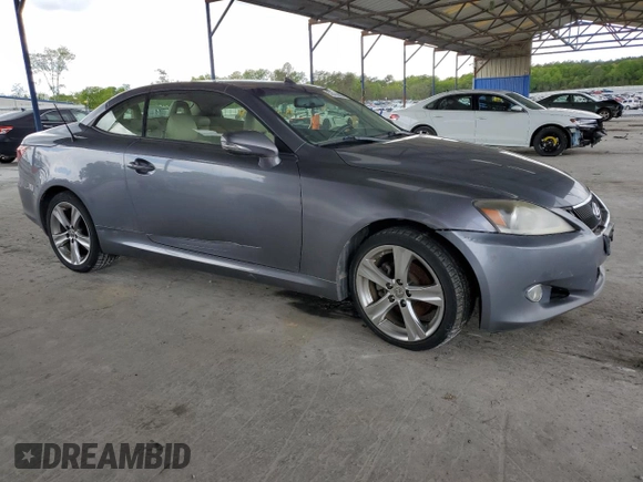 2013 Lexus IS 250 C with VIN JTHFF2C21D2529113, listed as a Copart auction lot 52416075 with 387,611 mi miles and Clean title. Bid and sale history available at DreamBid. Image 4.