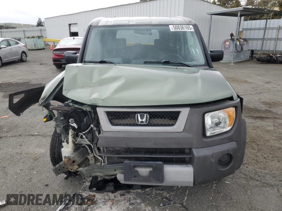 2005 Honda Element EX with VIN 5J6YH18625L015657, listed as a Copart auction lot 50836165 with 184,845 mi miles and Salvage Title. Bid and sale history available at DreamBid. Image 5.