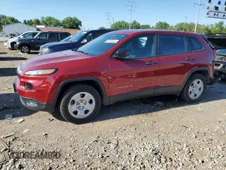 2017 Jeep Cherokee Sport with VIN 1C4PJMAS2HD217704, listed as a Copart auction lot 62503524 with 60,194 mi miles and Salvage Title. Bid and sale history available at carsss.com. Image 1.