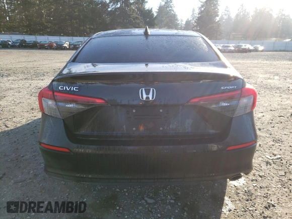 2023 Honda Civic Sedan Sport with VIN 2HGFE2F57PH556372, listed as a Copart auction lot 47306105 with 0 mi miles and Salvage Title. Bid and sale history available at carsss.com. Image 6.