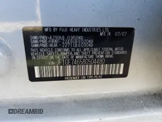2008 Subaru Impreza Sedan (Natl) WRX with VIN JF1GE74658G504480, listed as a Copart auction lot 88706835 with 193,414 mi miles and Salvage Title. Bid and sale history available at carsss.com. Image 12.