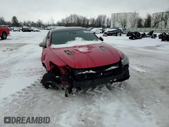2018 Kia Stinger GT2 with VIN KNAE55LC6J6028469, listed as a Copart auction lot 42909065 with 97,136 mi miles and Salvage Title. Bid and sale history available at DreamBid. Image 11.