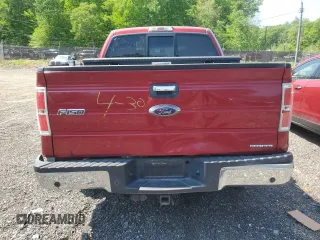 2013 Ford F-150 XL with VIN 1FTFW1EFXDFA97254, listed as a Copart auction lot 55405145 with 195,681 mi miles and Salvage Title. Bid and sale history available at carsss.com. Image 6.