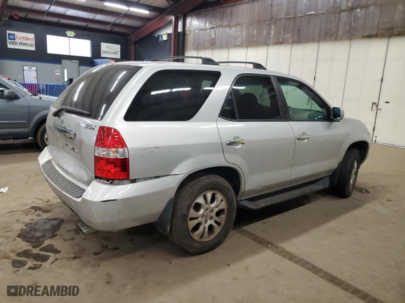 2003 Acura MDX Touring Pkg with VIN 2HNYD18673H543829, listed as a Copart auction lot 47280415 with 156,354 mi miles and Salvage Title. Bid and sale history available at carsss.com. Image 3.