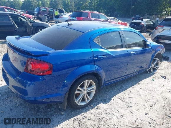 2014 Dodge Avenger SXT z VIN 1C3CDZCG7EN201911, wystawiony jako IAAI lot #42323606 z przebiegiem 149 714 mil mil oraz . Historia ofert i sprzedaży dostępna na DreamBid. Obrazek 4.