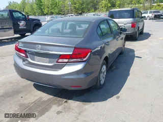 2015 Honda Civic Sedan LX with VIN 19XFB2F50FE095498, listed as a IAAI auction lot 42077072 with 211,682 mi miles. Bid and sale history available at carsss.com. Image 4.
