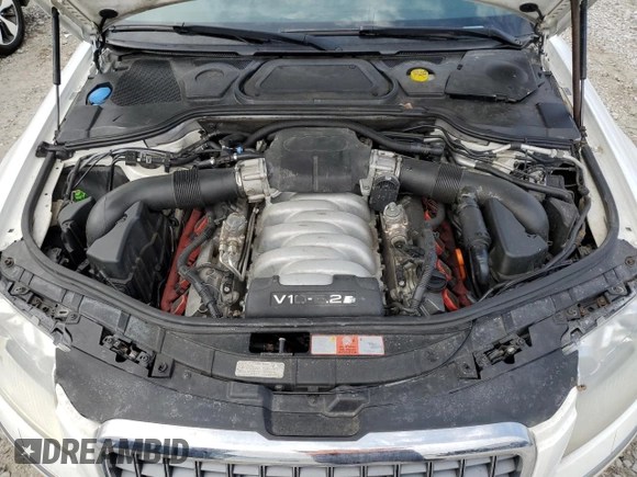 2009 Audi S8 with VIN WAUPN94E79N004277, listed as a Copart auction lot 50964165 with 131,457 mi miles and Salvage Title. Bid and sale history available at DreamBid. Image 11.
