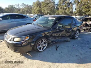 2007 Saab 9-5 with VIN YS3ED49G173522915, listed as a Copart auction lot 89185995 with 133,859 mi miles and Salvage Title. Bid and sale history available at carsss.com. Image 1.