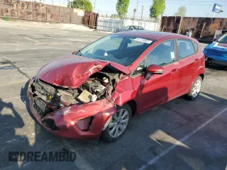 2013 Ford Fiesta SE with VIN 3FADP4EJ6DM144375, listed as a Copart auction lot 52124605 with 96,968 mi miles and Salvage Title. Bid and sale history available at carsss.com. Image 1.