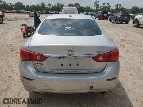 2015 Infiniti Q50 Premium with VIN JN1BV7AP3FM335854, listed as a Copart auction lot 54304345 with 114,416 mi miles and Clean Title. Bid and sale history available at carsss.com. Image 6.