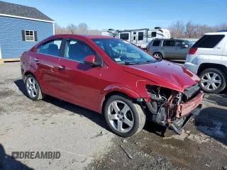 2012 Chevrolet Sonic LTZ z VIN 1G1JE5SHXC4126894, wystawiony jako Copart lot #45186475 z przebiegiem 76 461 mil mil oraz Czysty tytuł • Clean title. Historia ofert i sprzedaży dostępna na DreamBid. Obrazek 4.