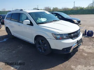 2018 Dodge Journey Crossroad z VIN 3C4PDDGG0JT386534, wystawiony jako IAAI lot #41958650 z przebiegiem 128 938 mil mil oraz . Historia ofert i sprzedaży dostępna na DreamBid. Obrazek 1.