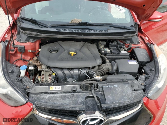 2013 Hyundai Elantra Coupe GS with VIN KMHDH6AE7DU004919, listed as a Copart auction lot 51423295 with 79,928 mi miles and Salvage Title. Bid and sale history available at carsss.com. Image 11.