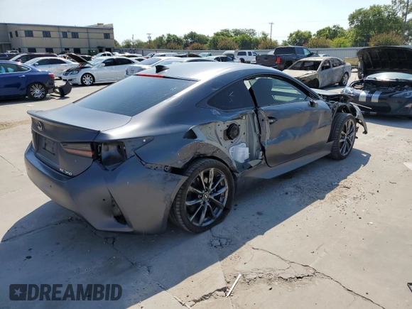 2021 Lexus RC with VIN JTHGZ5BC2M5023957, listed as a Copart auction lot 67286854 with 55,774 mi miles and Salvage Title. Bid and sale history available at carsss.com. Image 3.