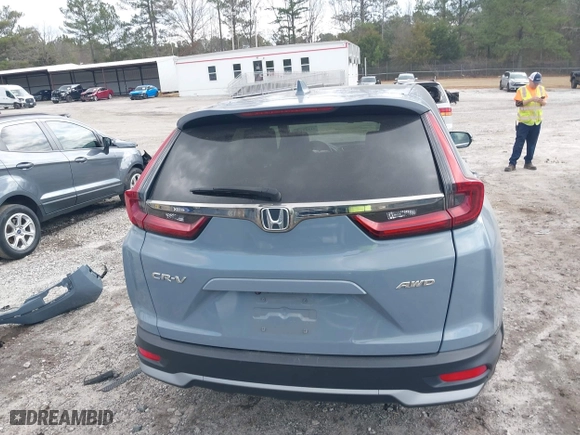 2020 Honda CR-V EX-L with VIN 2HKRW1H87LH404703, listed as a IAAI auction lot 41521146 with 86,000 mi miles. Bid and sale history available at carsss.com. Image 16.