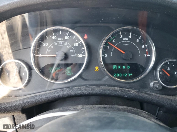 2017 Jeep Wrangler Unlimited Sport with VIN 1C4BJWDG0HL574026, listed as a Copart auction lot 52962145 with 280,127 mi miles and Salvage Title. Bid and sale history available at carsss.com. Image 9.