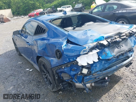 2024 Ford Mustang GT with VIN 1FA6P8CFXR5412162, listed as a IAAI auction lot 42203438 with 21,013 mi miles and . Bid and sale history available at DreamBid. Image 3.