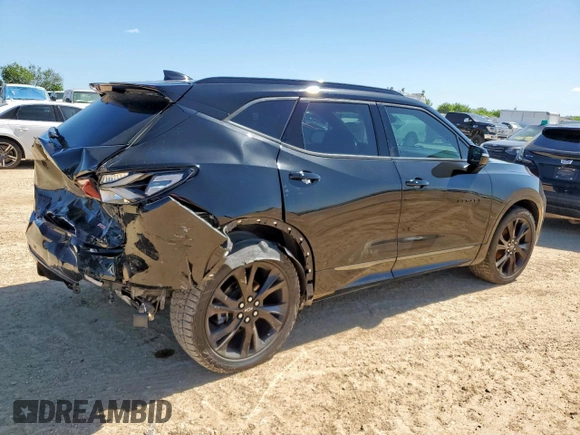 2020 Chevrolet Blazer RS with VIN 3GNKBERS8LS728528, listed as a Copart auction lot 61443675 with 71,173 mi miles and Salvage title. Bid and sale history available at DreamBid. Image 3.