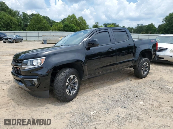 2022 Chevrolet Colorado 4WD Z71 with VIN 1GCGTDEN9N1268483, listed as a Copart auction lot 64638865 with 61,611 mi miles and Salvage title. Bid and sale history available at DreamBid. Image 1.