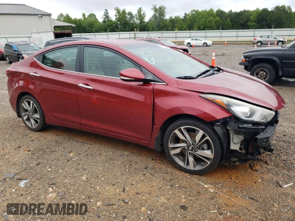 2016 Hyundai Elantra SE with VIN 5NPDH4AE9GH655458, listed as a Copart auction lot 57867065 with 105,358 mi miles and Salvage title. Bid and sale history available at DreamBid. Image 4.
