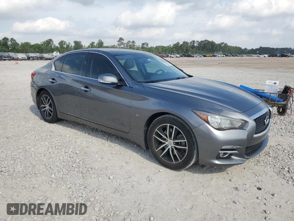2014 Infiniti Q50 Sport with VIN JN1BV7AP2EM677598, listed as a Copart auction lot 53562495 with 162,310 mi miles and Clean title. Bid and sale history available at DreamBid. Image 4.