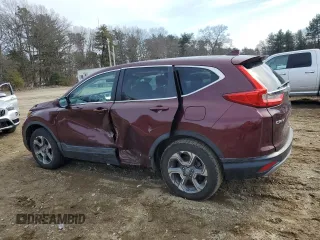 2018 Honda CR-V EX-L with VIN 7FARW2H89JE021822, listed as a Copart auction lot 46796985 with 74,809 mi miles and Salvage Title. Bid and sale history available at carsss.com. Image 2.