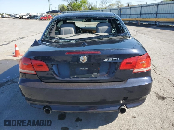 2007 BMW 3 Series 335i with VIN WBAWL73507PX50840, listed as a Copart auction lot 53001555 with 110,922 mi miles and Salvage title. Bid and sale history available at DreamBid. Image 6.