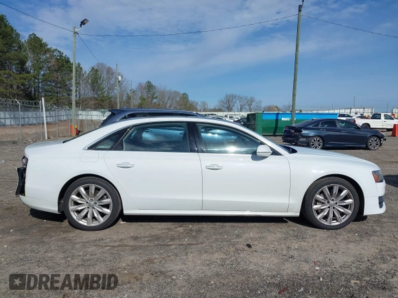 2017 Audi A8 L with VIN WAU44AFD0HN012571, listed as a IAAI auction lot 41717676 with 120,832 mi miles. Bid and sale history available at carsss.com. Image 13.