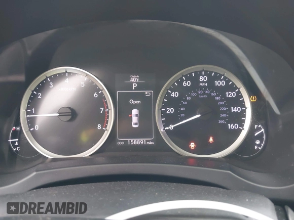 2015 Lexus IS 250 with VIN JTHBF1D28F5069487, listed as a IAAI auction lot 41586241 with 158,891 mi miles and . Bid and sale history available at DreamBid. Image 7.