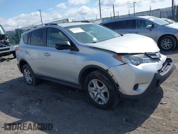 2015 Toyota RAV4 LE with VIN 2T3BFREV4FW299531, listed as a IAAI auction lot 41914476 with 105,689 mi miles. Bid and sale history available at carsss.com. Image 1.