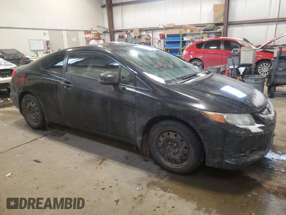 2012 Honda Civic Cpe EX-L with VIN 2HGFG3B99CH005721, listed as a Copart auction lot 44952745 with 154,835 mi miles and Salvage Title. Bid and sale history available at carsss.com. Image 4.