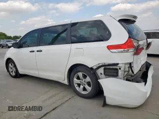 2014 Toyota Sienna L with VIN 5TDZK3DC9ES504168, listed as a Copart auction lot 53580095 with 253,688 mi miles and Salvage Title. Bid and sale history available at carsss.com. Image 2.