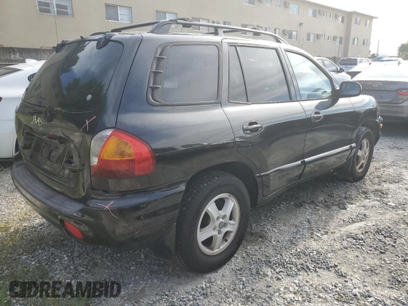 2003 Hyundai Santa Fe GLS with VIN KM8SC13D53U382460, listed as a Copart auction lot 70257874 with 0 mi miles and Salvage Title. Bid and sale history available at carsss.com. Image 3.