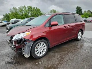 2014 Toyota Sienna Limited with VIN 5TDDK3DC3ES072056, listed as a Copart auction lot 58767595 with 85,845 mi miles and Salvage title. Bid and sale history available at DreamBid. Image 1.