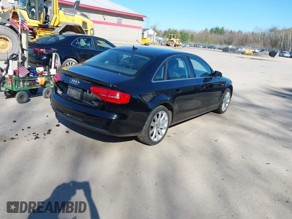 2013 Audi A4 Premium Plus with VIN WAUFFAFL7DN008649, listed as a IAAI auction lot 42146742 with 158,141 mi miles. Bid and sale history available at carsss.com. Image 4.