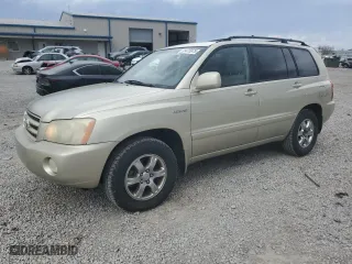 2003 Toyota Highlander with VIN JTEGF21A030097104, listed as a Copart auction lot 51475975 with 322,242 mi miles and Salvage Title. Bid and sale history available at carsss.com. Image 1.