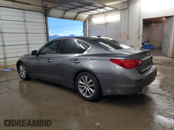 2015 Infiniti Q50 Premium with VIN JN1BV7AP8FM337048, listed as a Copart auction lot 83052064 with 128,640 mi miles and Salvage Title. Bid and sale history available at carsss.com. Image 2.