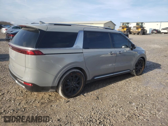 2023 Kia Carnival SX with VIN KNDNE5H31P6265228, listed as a Copart auction lot 84086194 with 34,135 mi miles and Salvage Title. Bid and sale history available at carsss.com. Image 3.