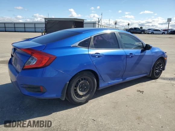 2017 Honda Civic LX with VIN 2HGFC2F5XHH537127, listed as a Copart auction lot 49743925 with 122,418 mi miles and Salvage Title. Bid and sale history available at DreamBid. Image 3.