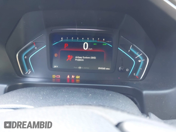 2019 Honda Odyssey EX-L with VIN 5FNRL6H79KB043145, listed as a IAAI auction lot 41569198 with 94,560 mi miles. Bid and sale history available at carsss.com. Image 7.