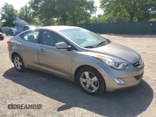 2013 Hyundai Elantra GLS with VIN 5NPDH4AE9DH444482, listed as a Copart auction lot 61846945 with 76,536 mi miles and Salvage title. Bid and sale history available at DreamBid. Image 4.