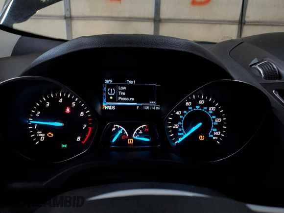 2015 Ford Escape Titanium with VIN 1FMCU9JX9FUA30970, listed as a Copart auction lot 41780275 with 106,114 mi miles and Salvage Title. Bid and sale history available at DreamBid. Image 9.