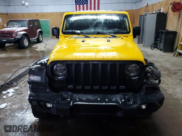 2020 Jeep Wrangler Unlimited Sport Altitude with VIN 1C4HJXDG4LW284590, listed as a Copart auction lot 84806434 with 88,887 mi miles and Salvage title. Bid and sale history available at DreamBid. Image 5.
