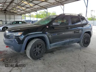 2019 Jeep Cherokee Trailhawk with VIN 1C4PJMBN7KD374676, listed as a Copart auction lot 51504125 with 34,323 mi miles and Salvage Title. Bid and sale history available at DreamBid. Image 1.