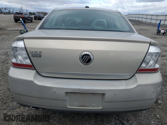 2009 Mercury Sable Premier with VIN 1MEHM42W69G610987, listed as a Copart auction lot 47601465 with 156,071 mi miles and Salvage Title. Bid and sale history available at carsss.com. Image 6.
