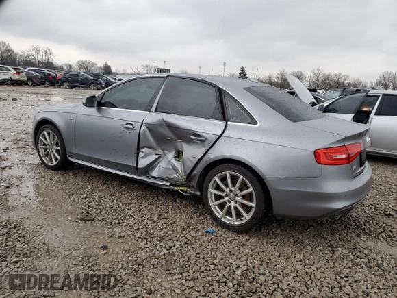 2015 Audi A4 Premium Plus with VIN WAUHFAFL3FN006599, listed as a Copart auction lot 85772424 with 0 mi miles and Salvage Title. Bid and sale history available at carsss.com. Image 2.