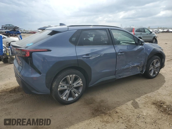 2023 Subaru Solterra Limited with VIN JTMABABA4PA031170, listed as a Copart auction lot 54517985 with 53,221 mi miles and Salvage title. Bid and sale history available at DreamBid. Image 3.