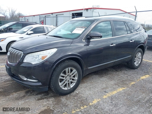 2015 Buick Enclave Convenience with VIN 5GAKRAKD4FJ166062, listed as a IAAI auction lot 41945834 with 164,533 mi miles. Bid and sale history available at carsss.com. Image 2.