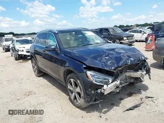 2021 Mercedes-Benz GLC 300 with VIN W1N0G8EB6MF975635, listed as a IAAI auction lot 42228470 with 53,622 mi miles and . Bid and sale history available at DreamBid. Image 1.